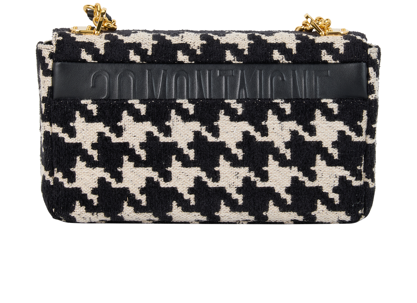 Medium Caro, &pound;1,900, Handbags, Black/White, Fabric, Back view